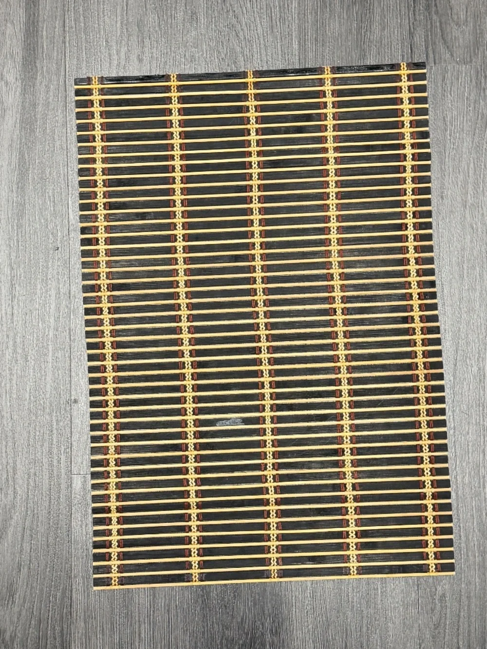 Bamboo Placemat Set of 8 Black/Brown 13